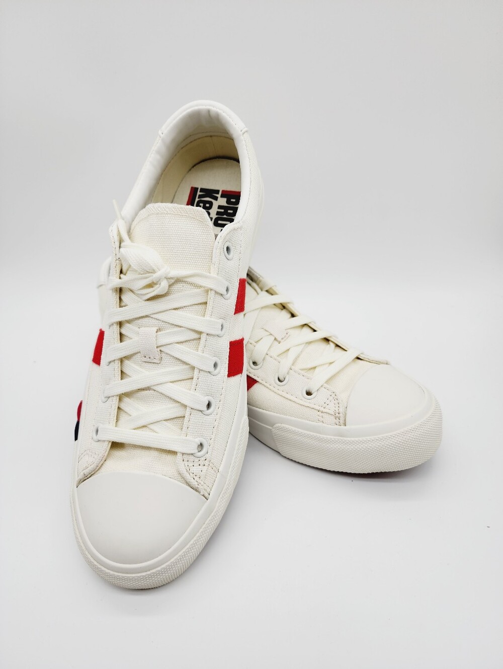 PRO-Keds Royal Plus Canvas White Red Sneakers Men's Size 9.5 NEW - Picture 6 of 16
